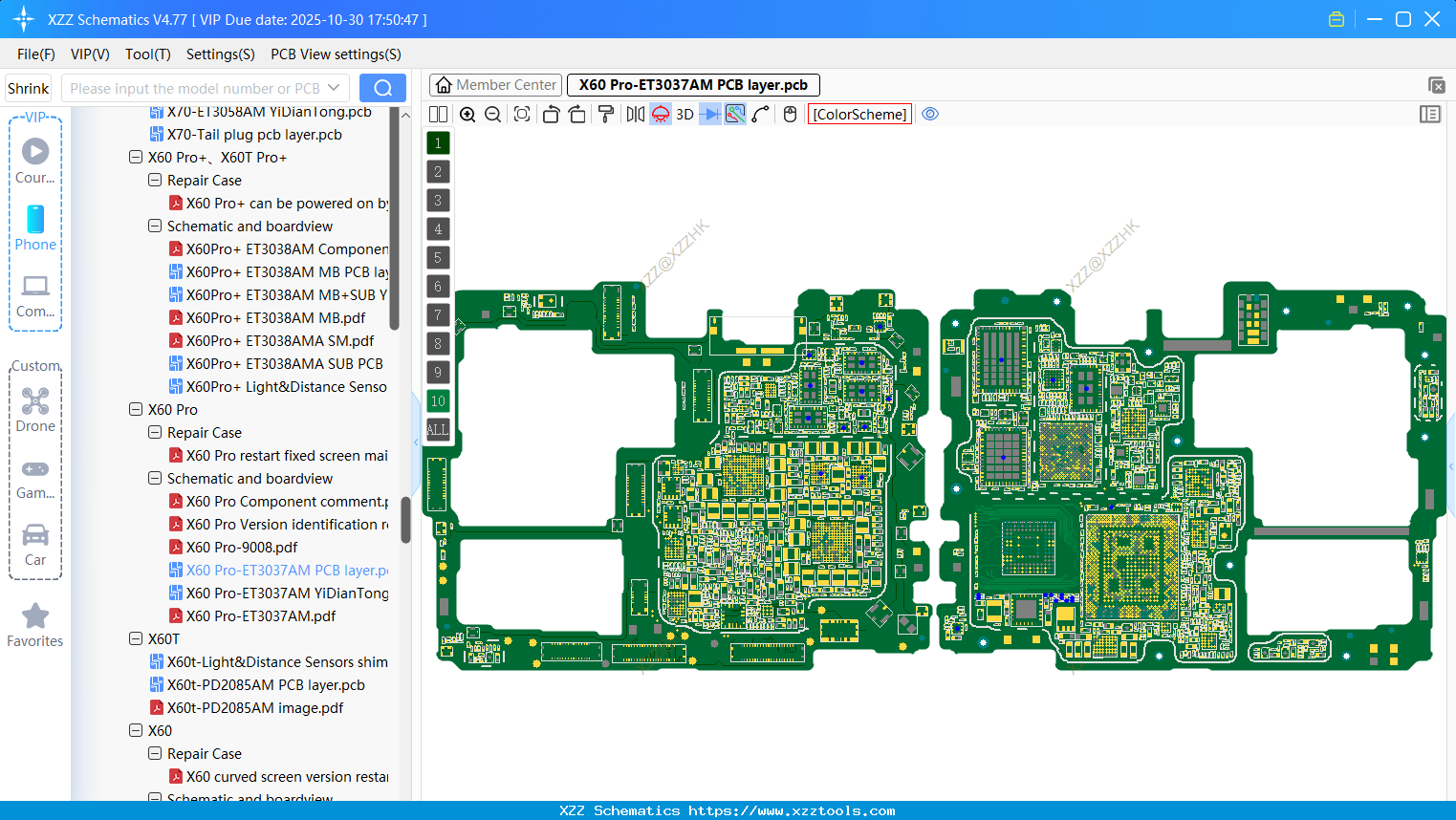 VIVO X60 Pro-ET3037AM PCB Layer